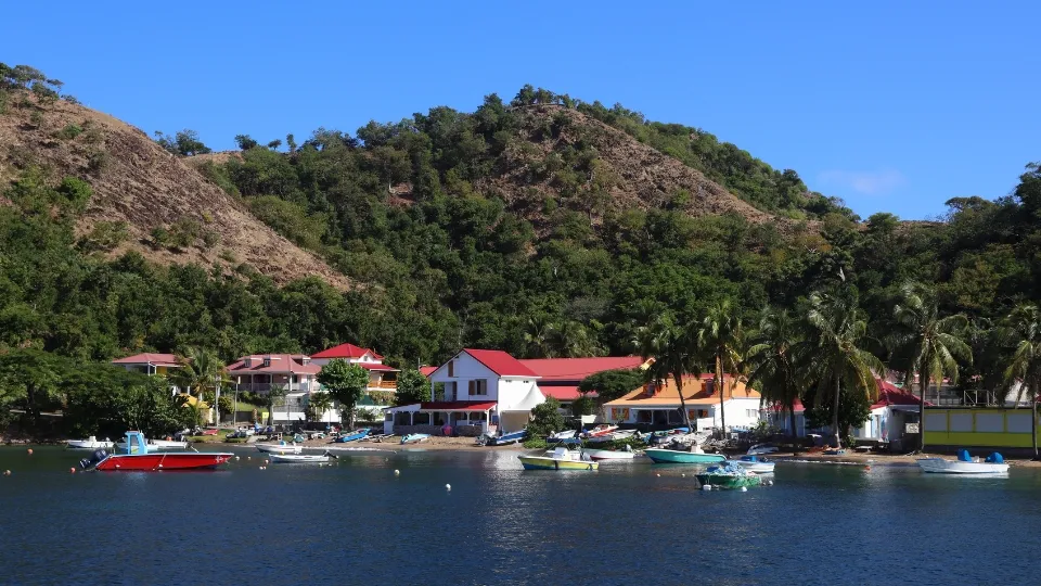 Baie des Saintes en Guadeloupe vue depuis les hauteurs