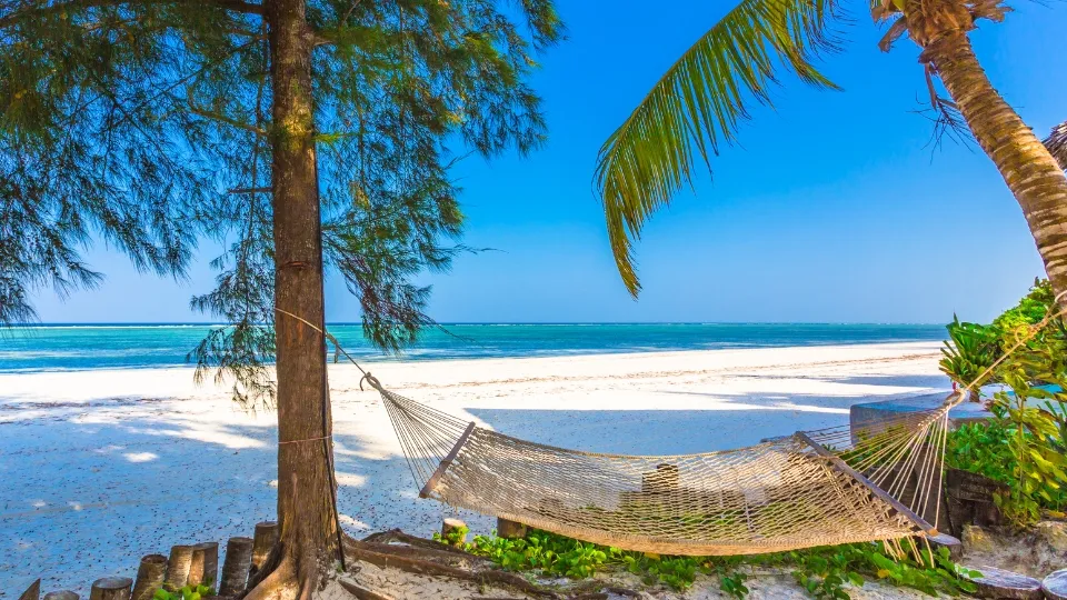 Vue de Zanzibar entre Stone Town, plages et lagon turquoise